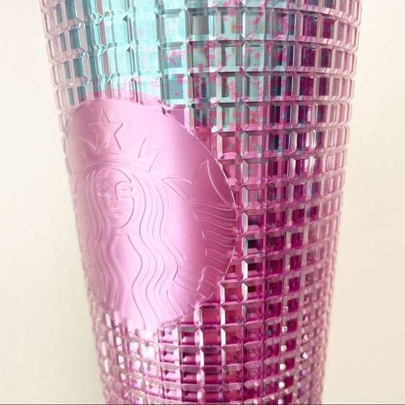 SOLD - Starbucks SET Summer Disco Grid Ombre Cups - Picture 7 of 14
